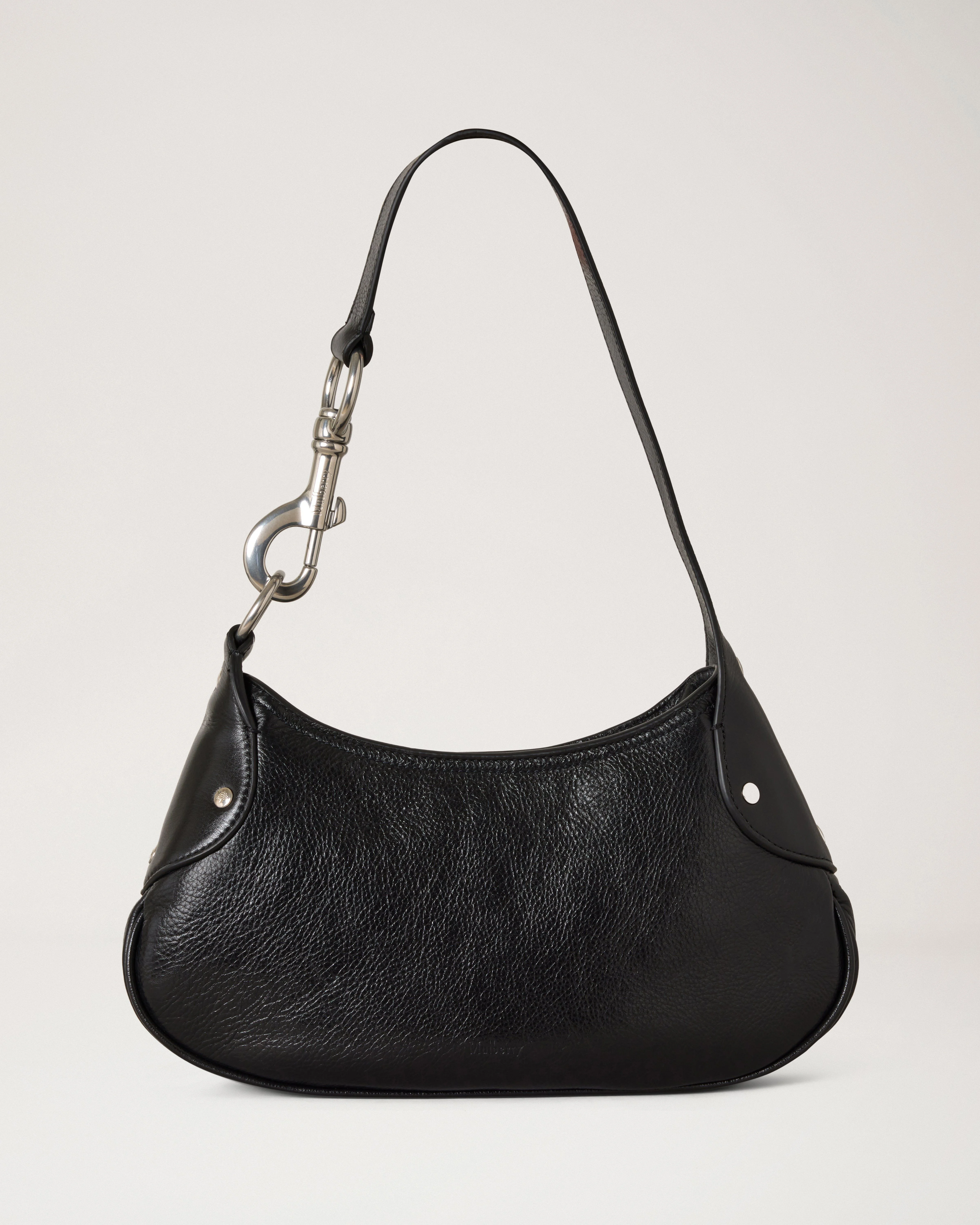 Small Hackney Shoulder Bag
Black High Shine Leather - 1