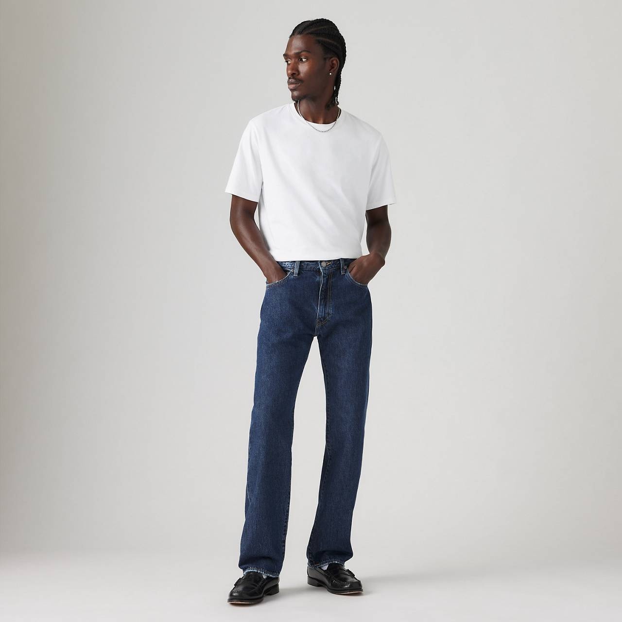 LEVI'S® WELLTHREAD® MEN'S 555™ RELAXED STRAIGHT JEANS - 1