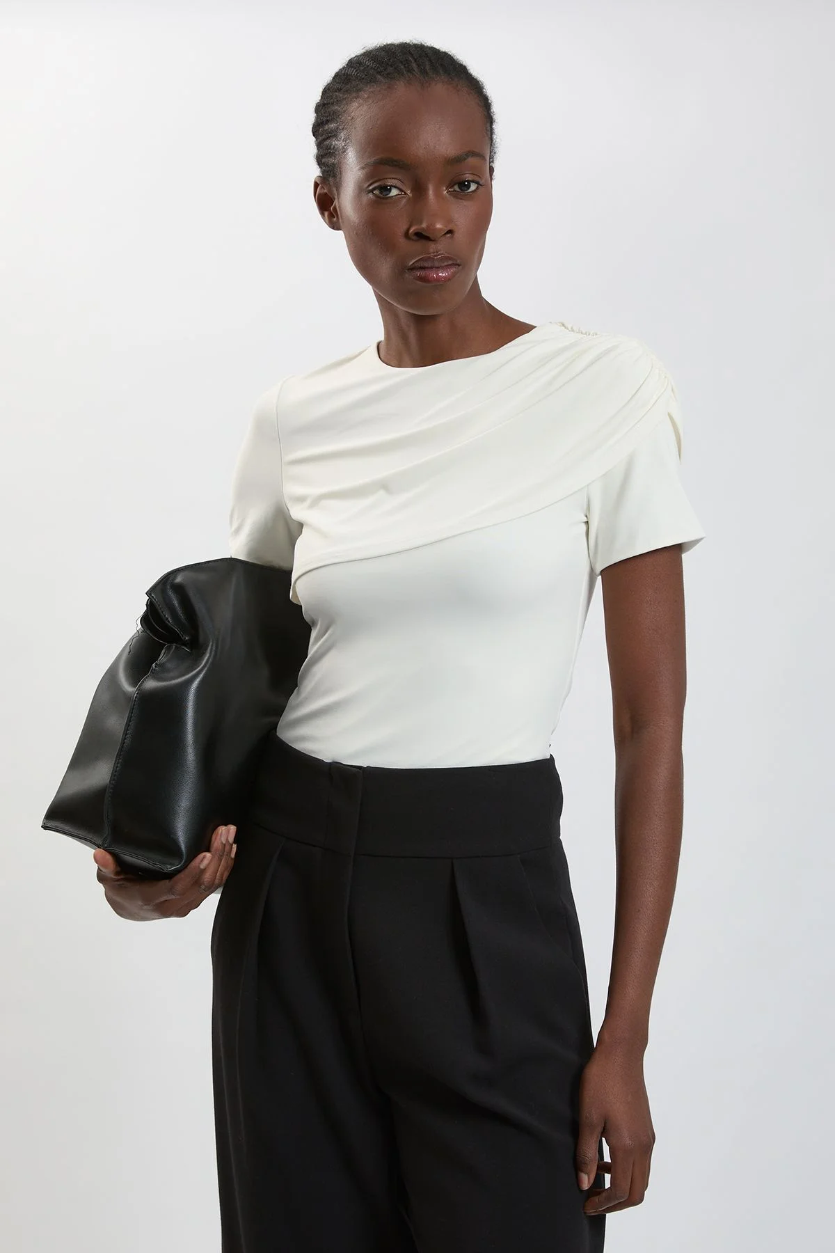 Viscose Jersey Wrap Overlay Top - 1