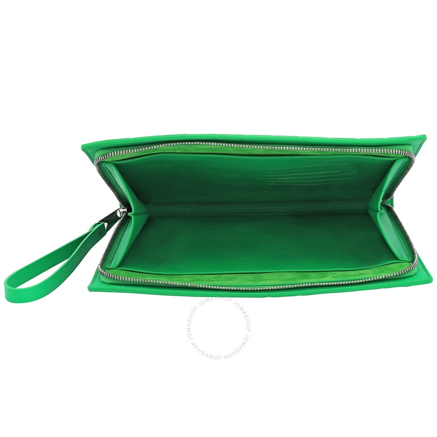Bottega Veneta Men's Parakeet Small Intrecciato Leather Document Case - 4