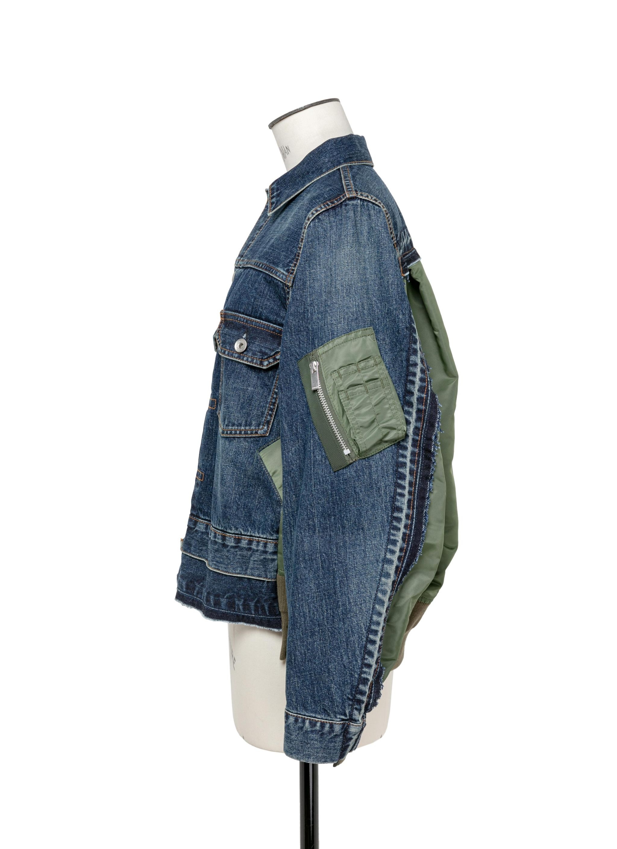 Denim x Nylon Twill Jacket - 2