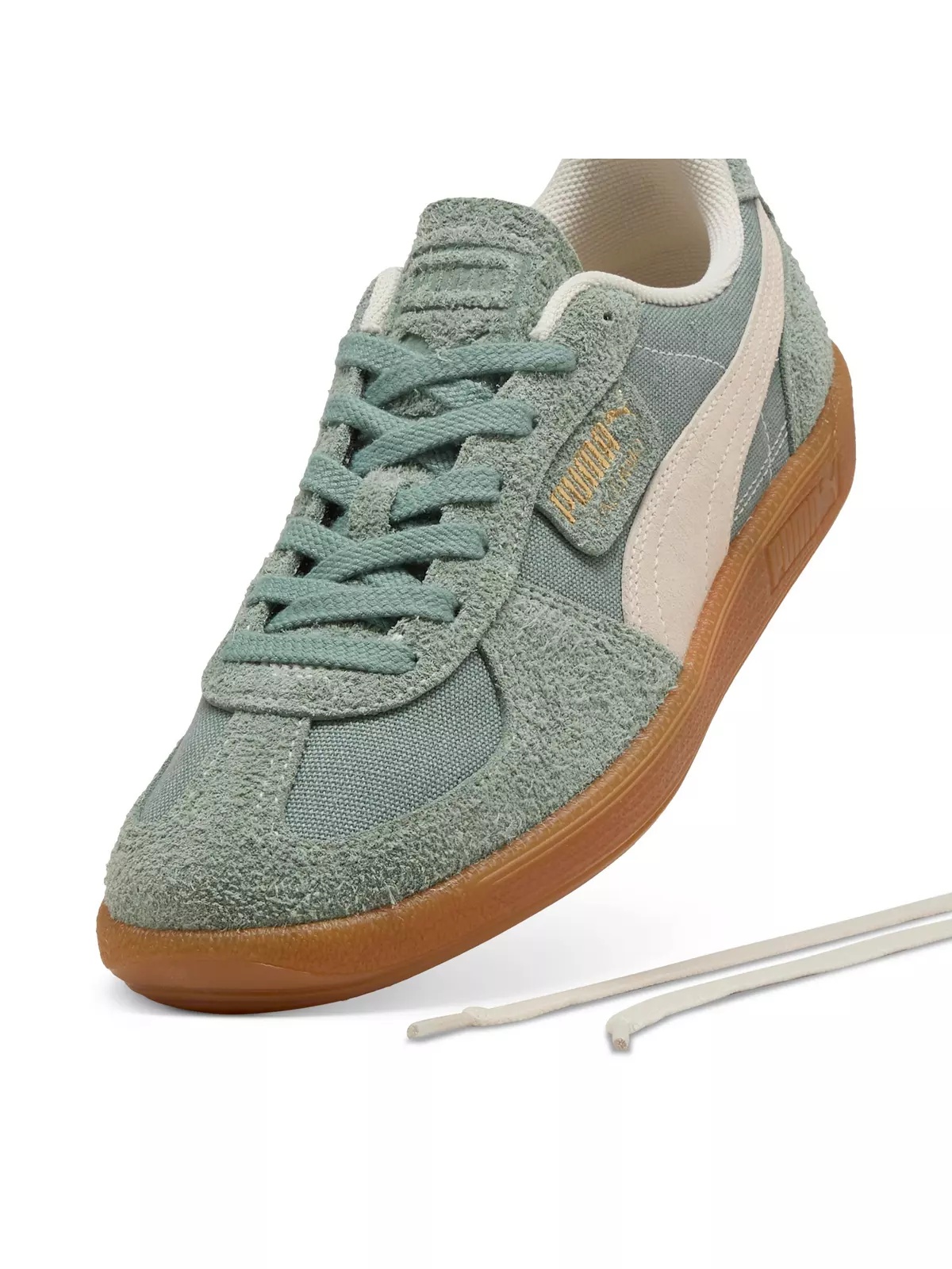 PUMA Palermo Vintage "Green/Beige" Women's Shoe - 5