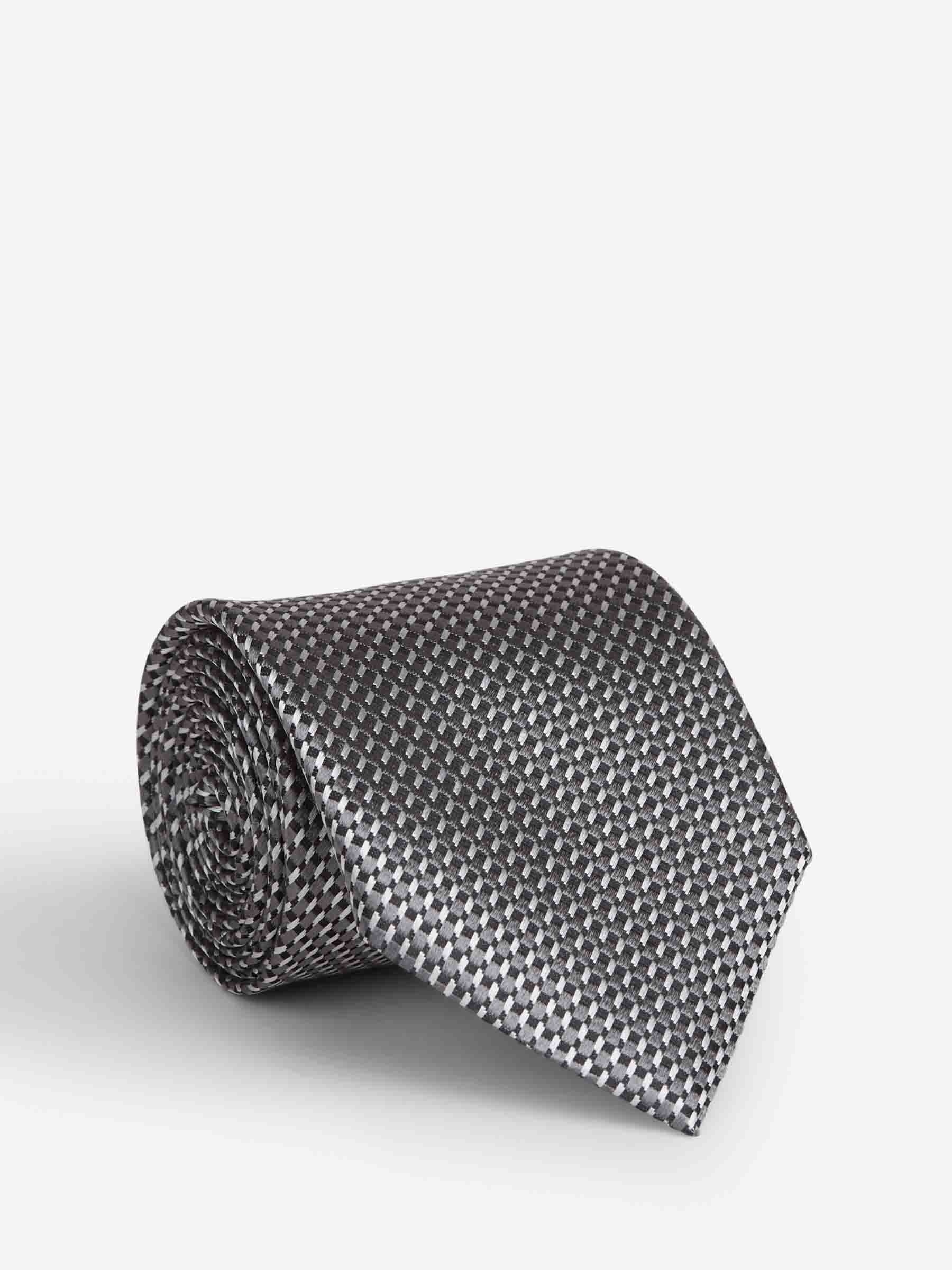 TEXTURED SILK TIE - 1