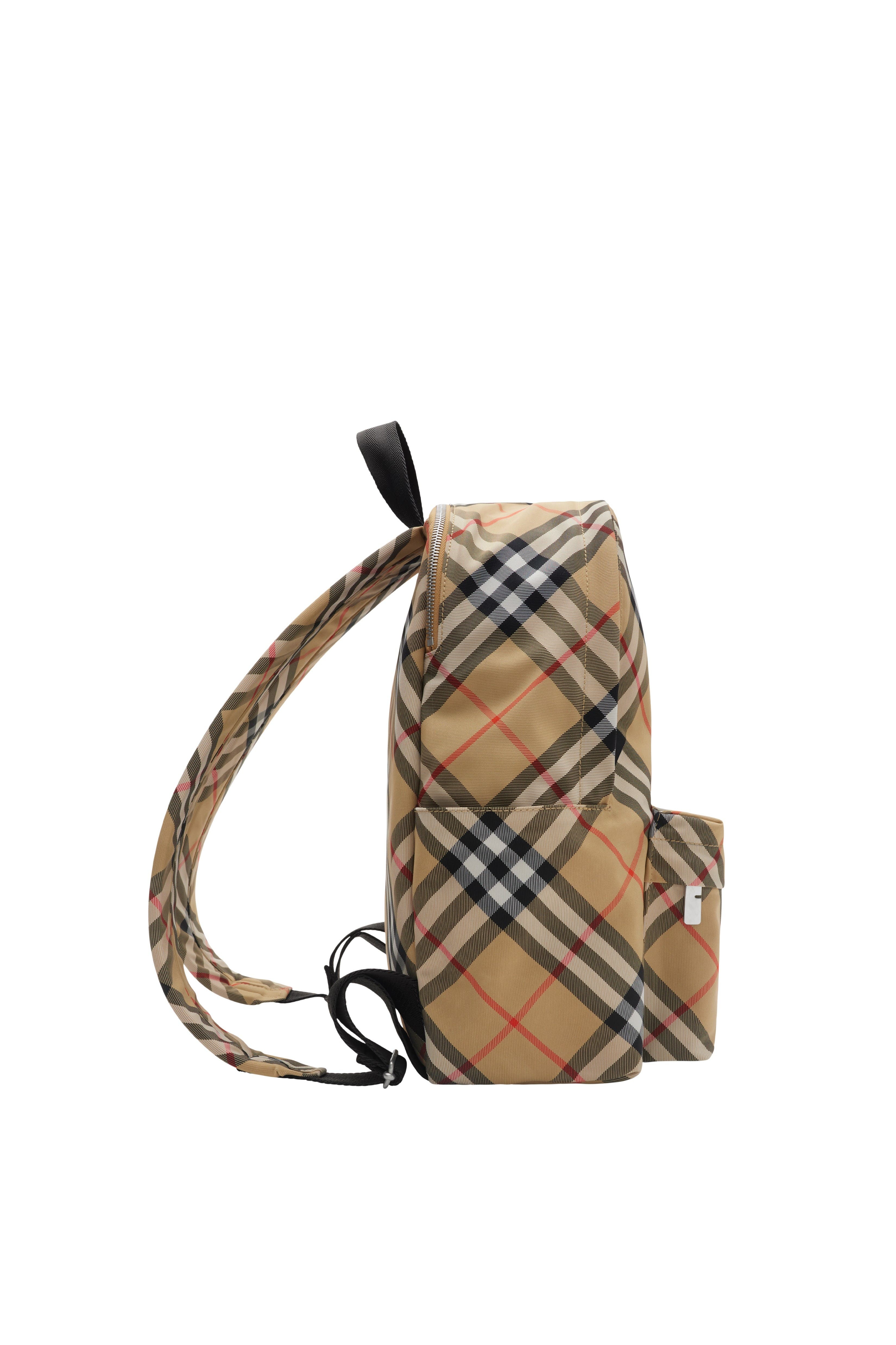 burberry Small Check Backpack in Sand at Nordstrom - 3