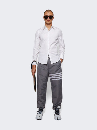 Thom Browne Track Pants With Mesh 4bar In Sustainable Ripstop Medium Grey outlook