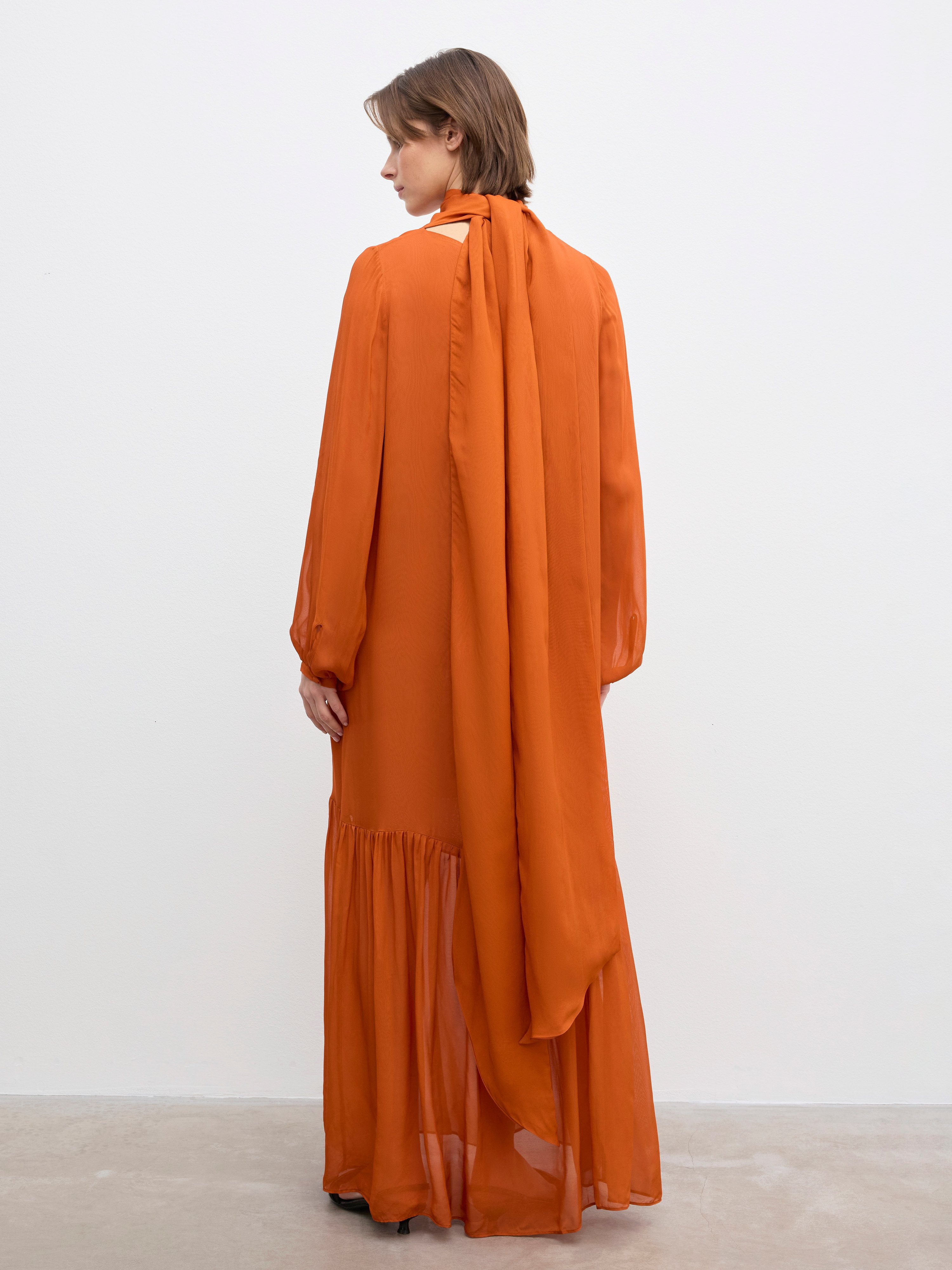 Scarf maxi dress - 5