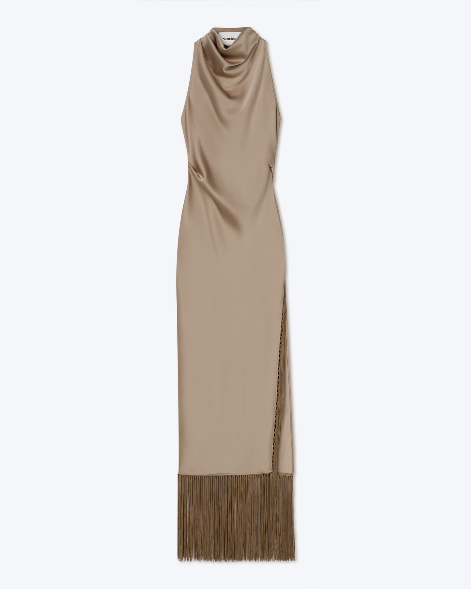 DIA - Fringed dress - Dune - 1