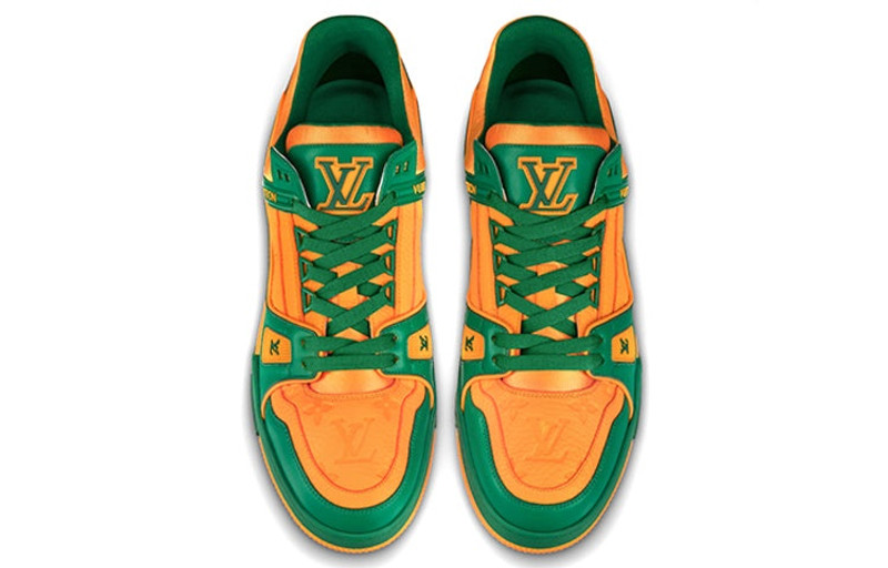 Louis Vuitton LOUIS VUITTON Trainers 'Orange Monogram with Green' 1A8WFP outlook