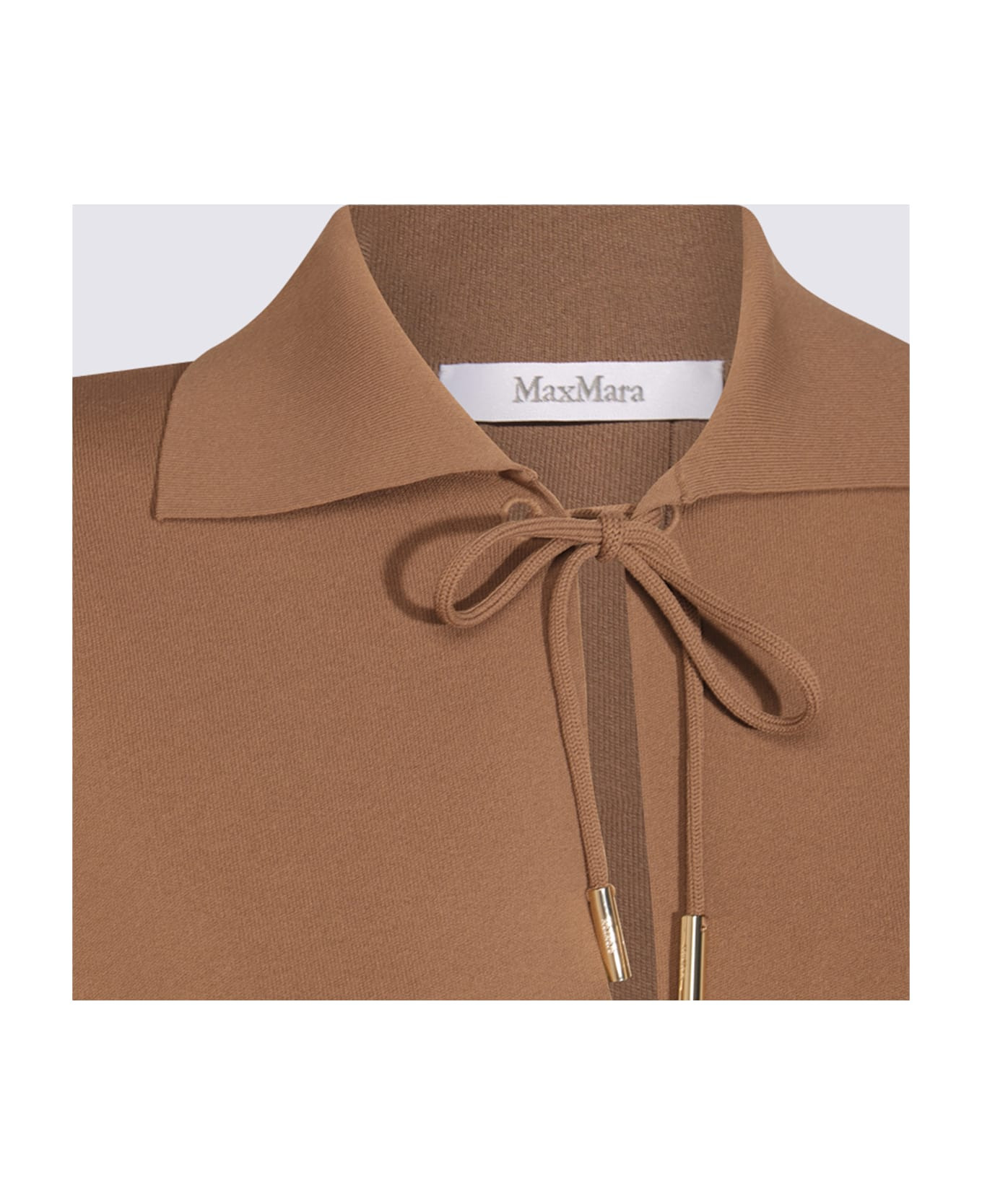 Camel Viscose Polo Shirt - 3