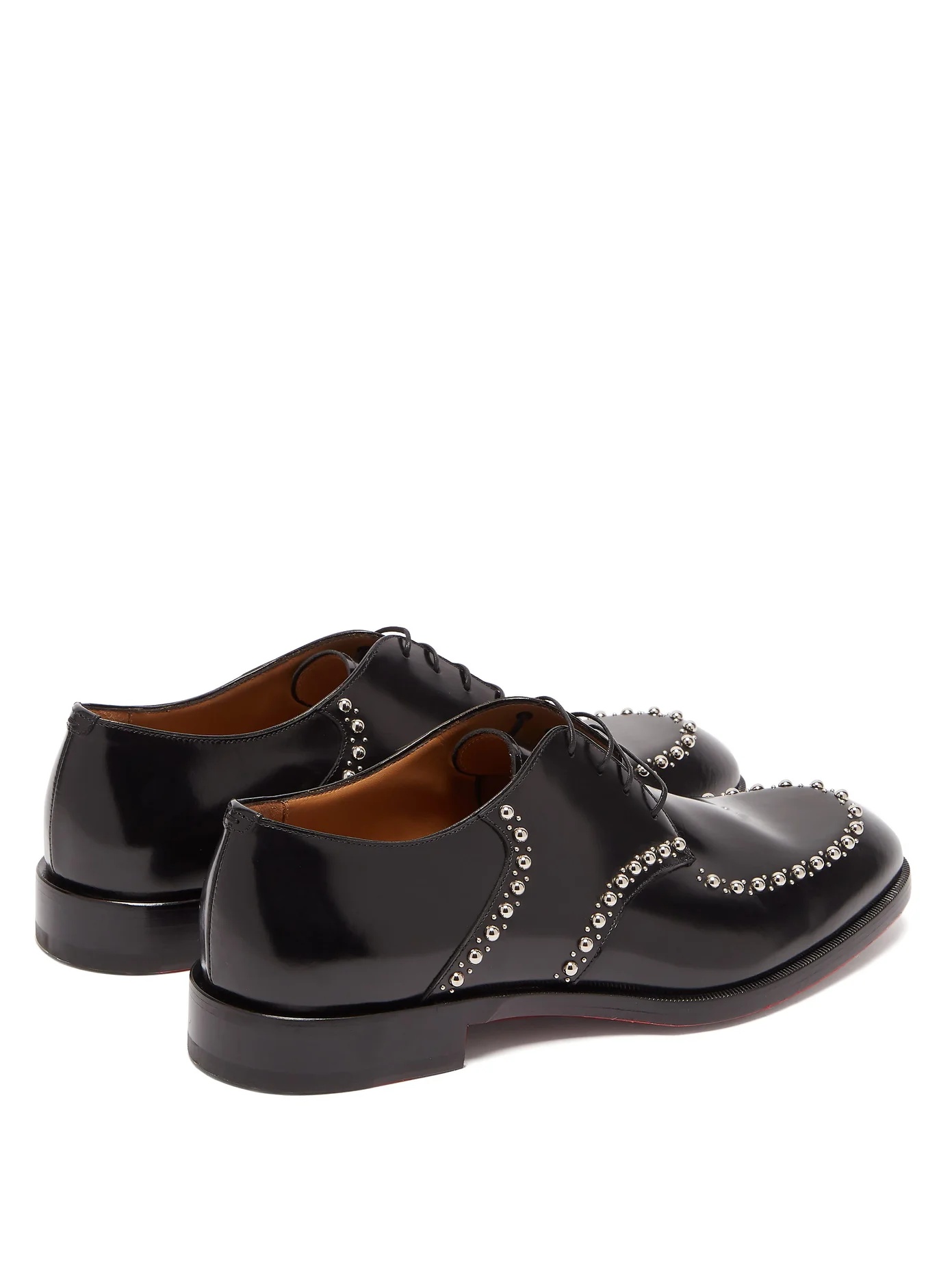 What A Man studded leather brogues - 4