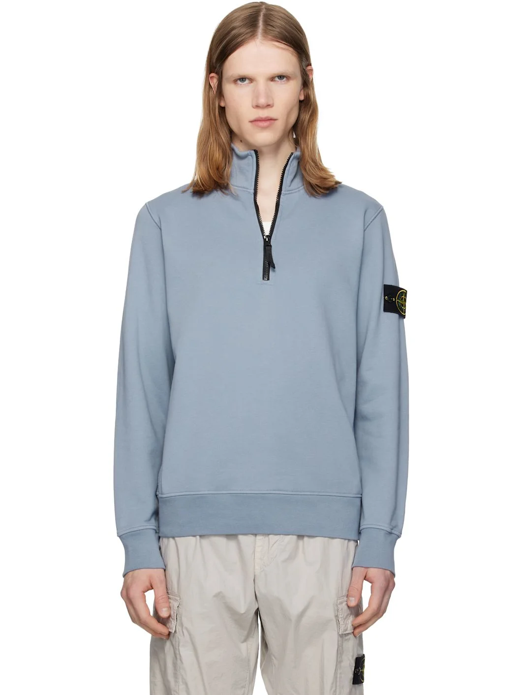 Blue 6100061 Organic Cotton Fleece Sweatshirt - 1