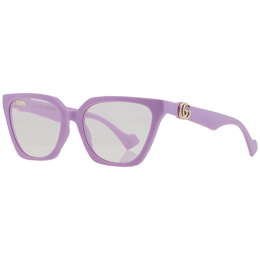Gucci Violet Logo Clip-On Cat Eye Ladies Sunglasses GG1542S 002 55 - 5