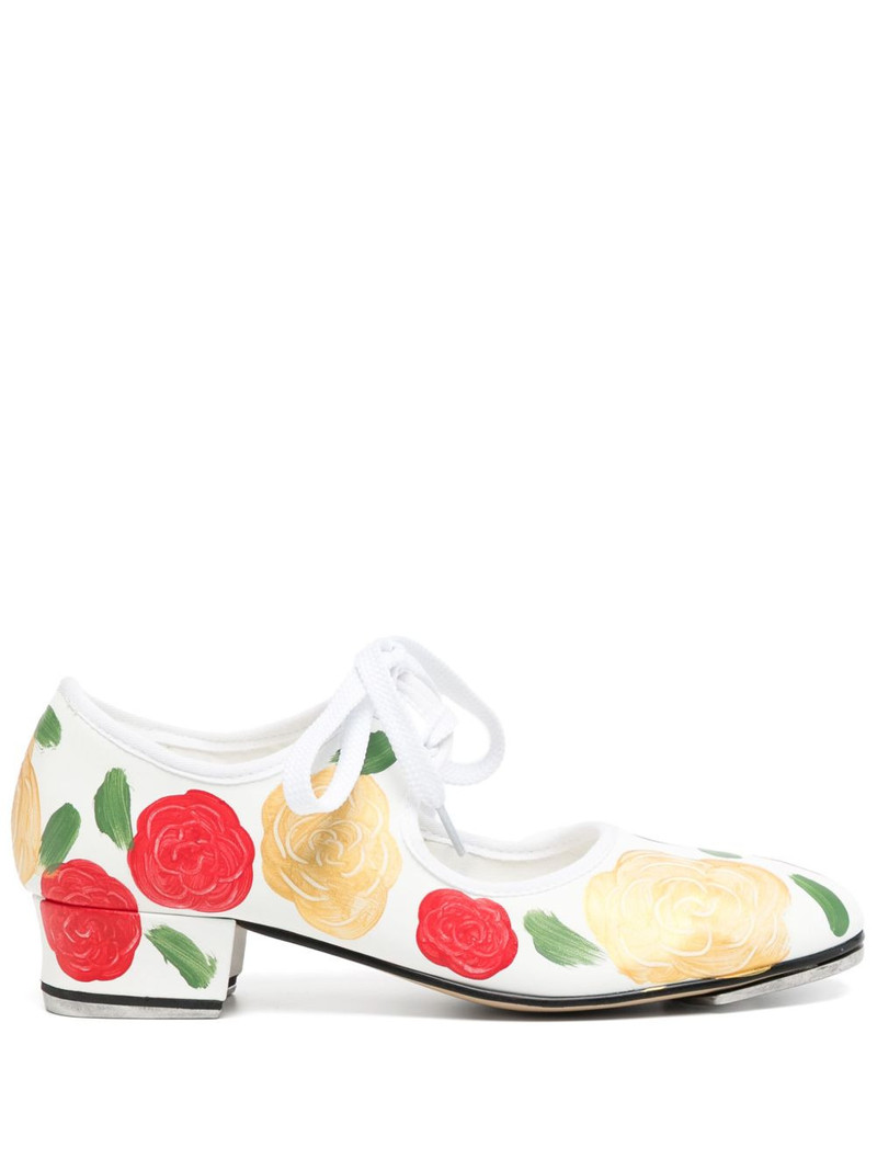 floral-print pumps 1