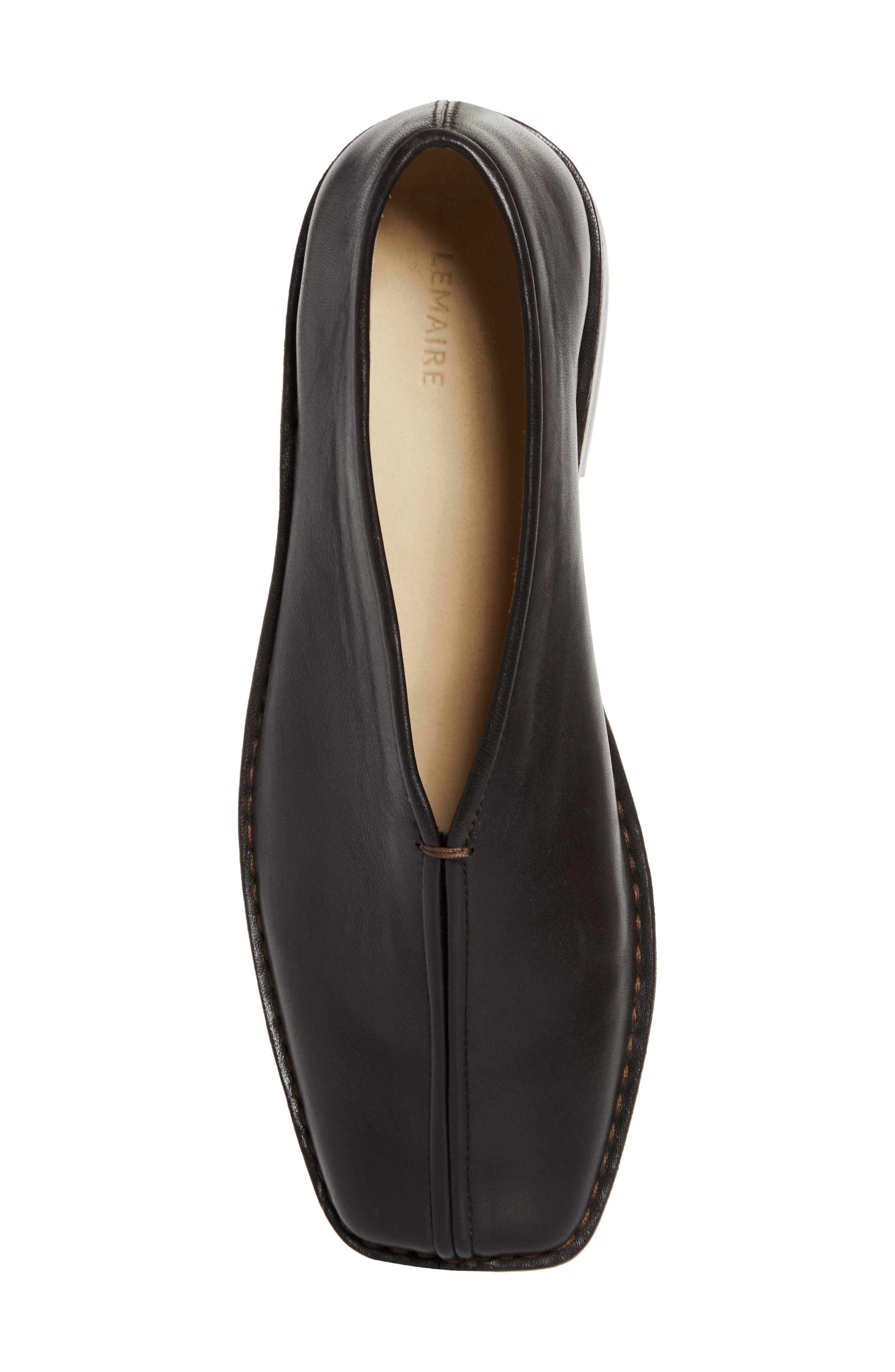 Lemaire Flat Piped Slippers Slip-On in Dark Chocolate Br490 at Nordstrom - 6