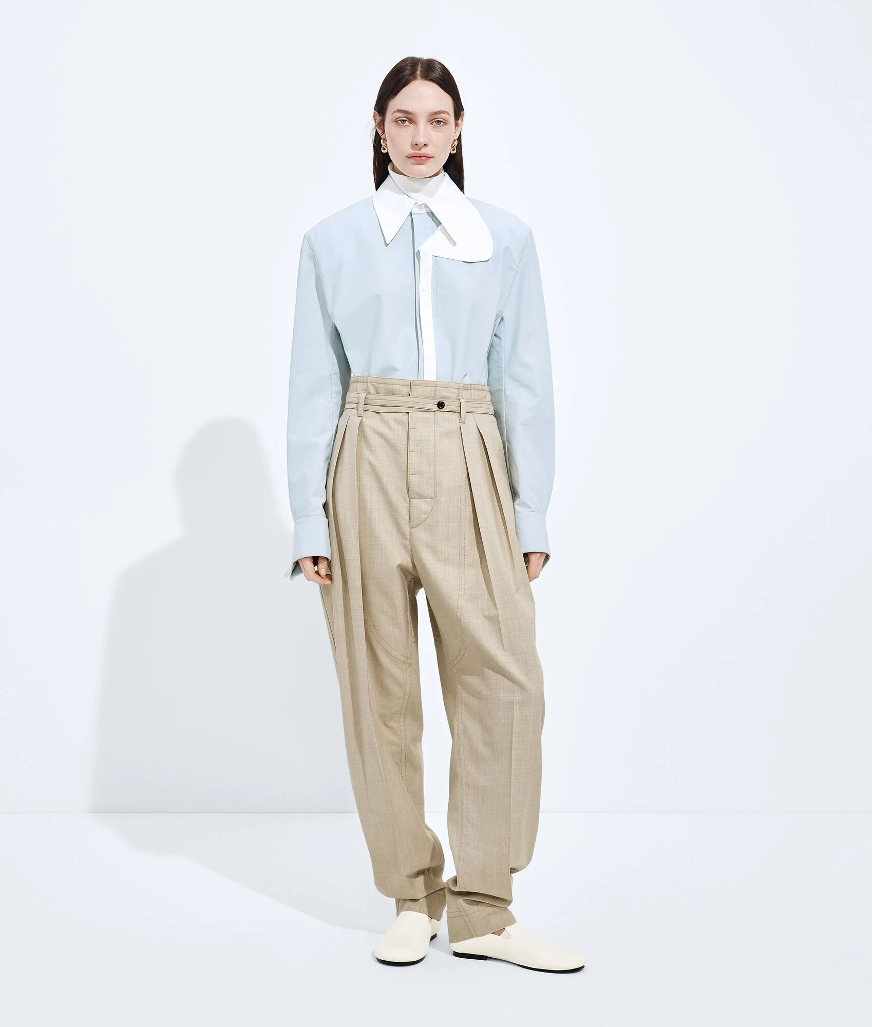 Wool and Cotton Pants - 1