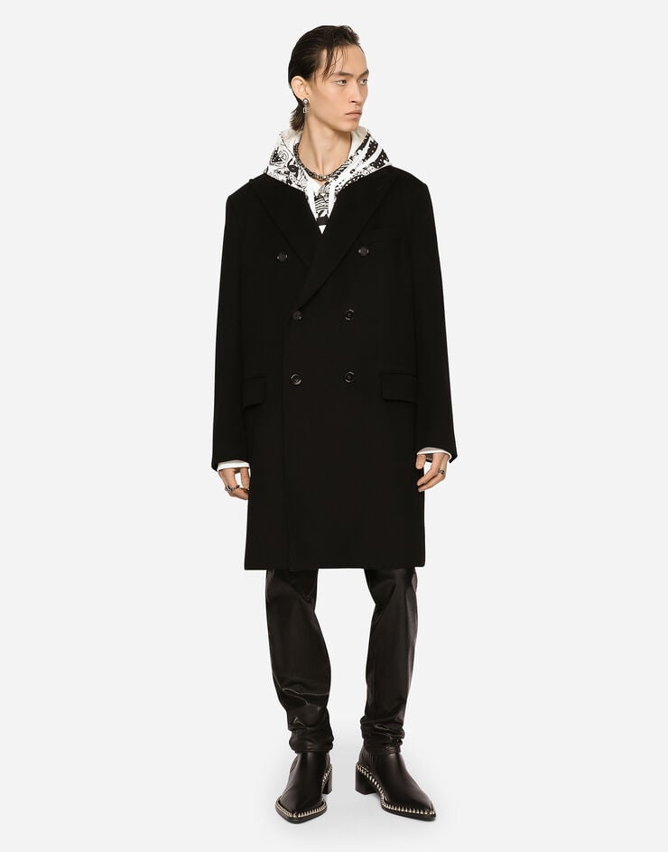 Deconstructed double-breasted wool coat - 2