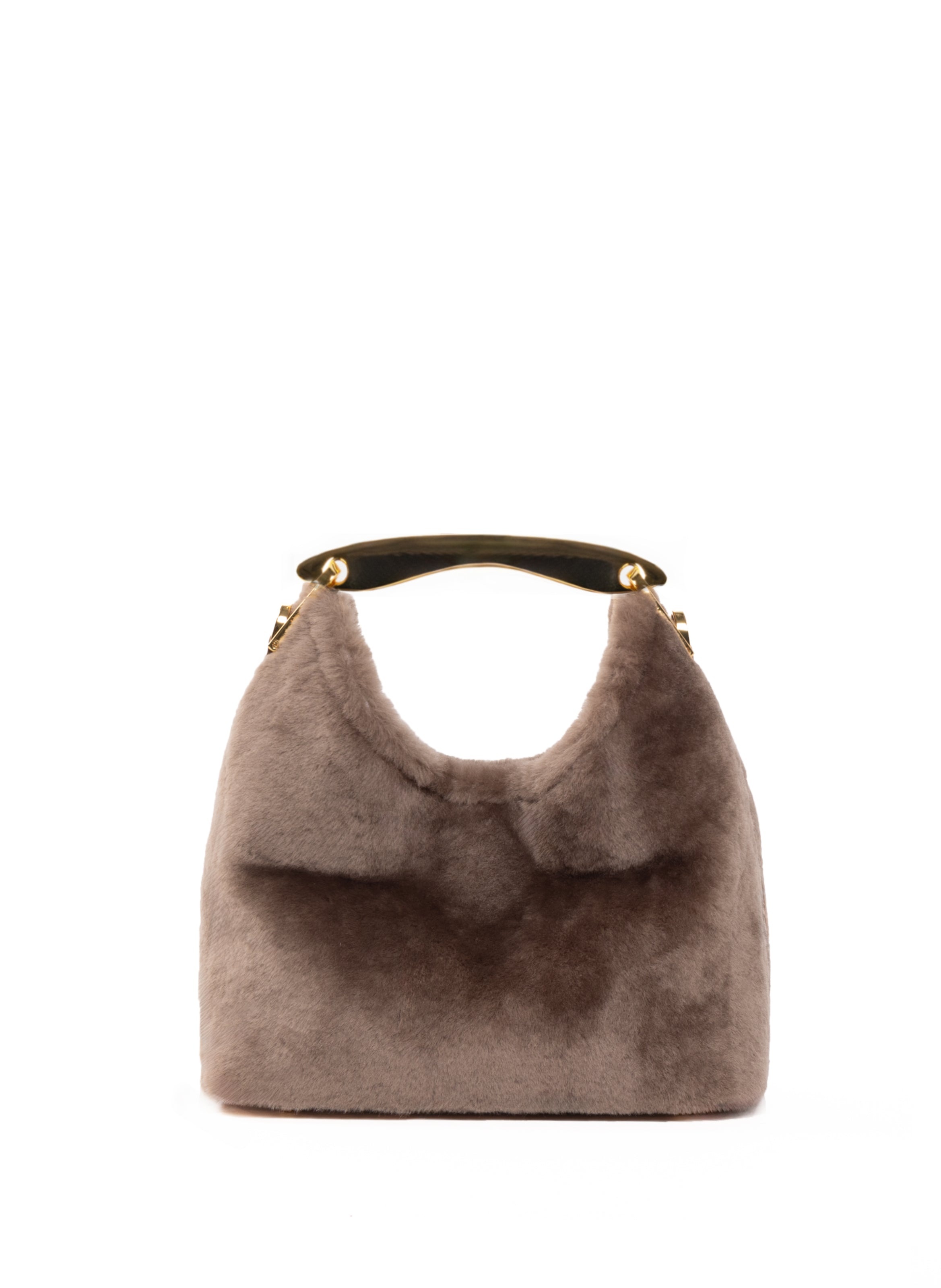 Small Boomerang Shearling Taupe - 1