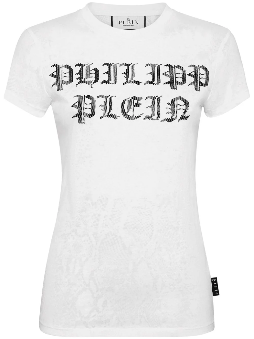 crystal-embellished cotton T-shirt - 1