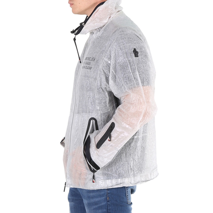 Moncler Men's White Day-Namic Crinkled-Shell Hooded Rain Jacket - 2