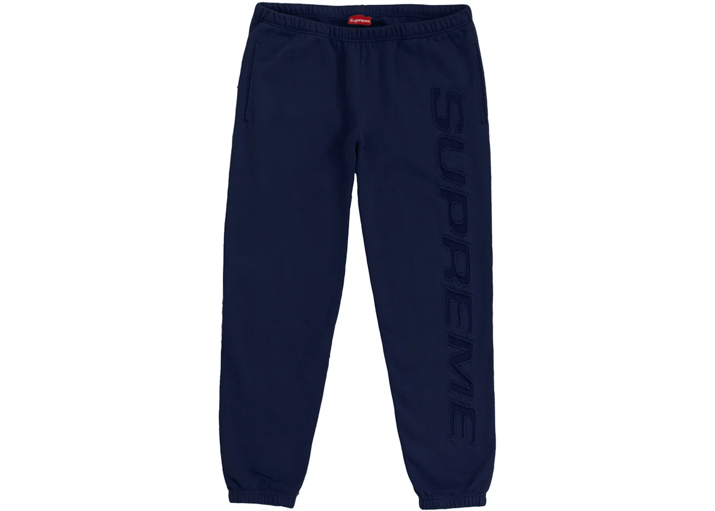 Supreme Set In Logo Sweatpant Navy - 1