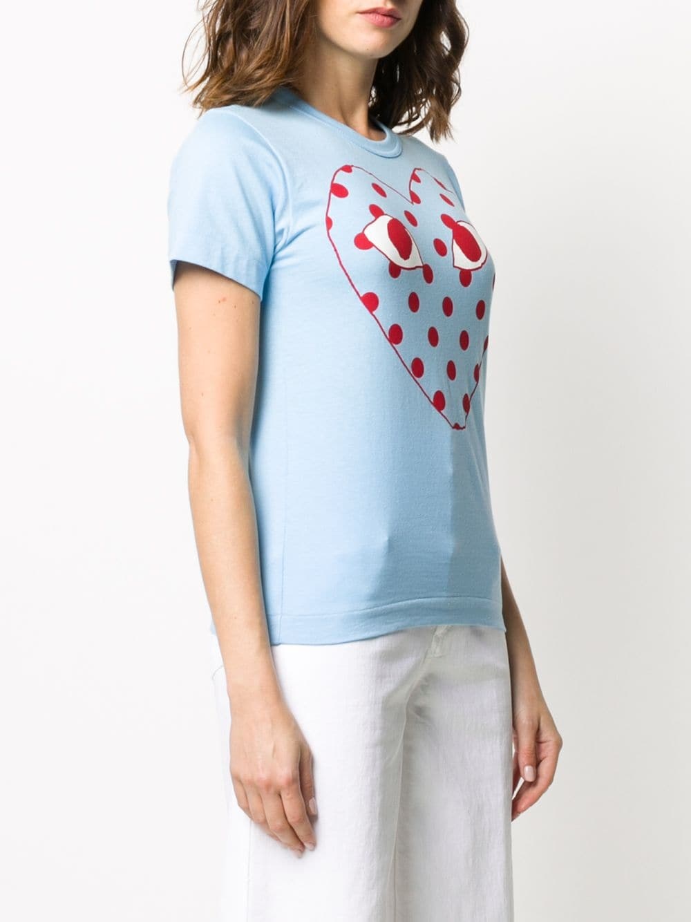 polka-dot logo T-shirt - 3