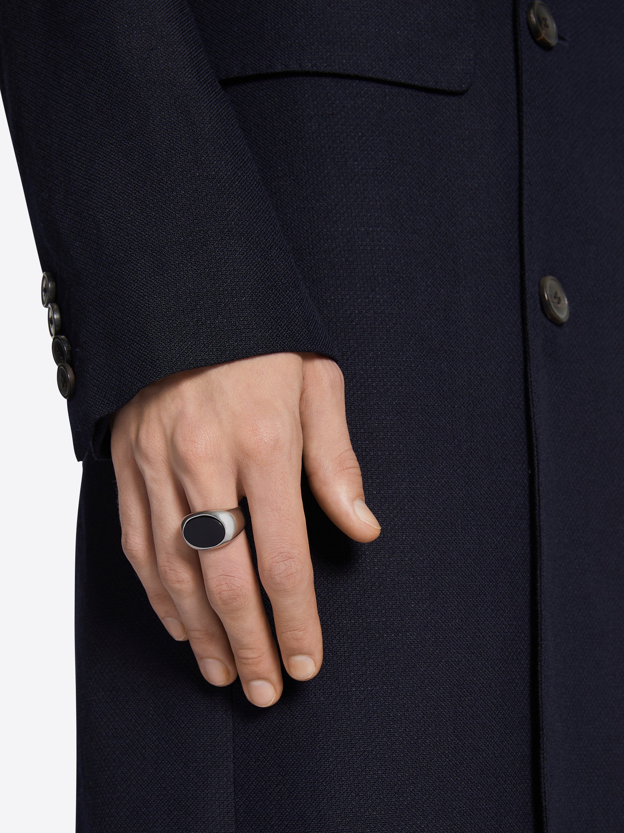 STONE SIGNET RING - 4