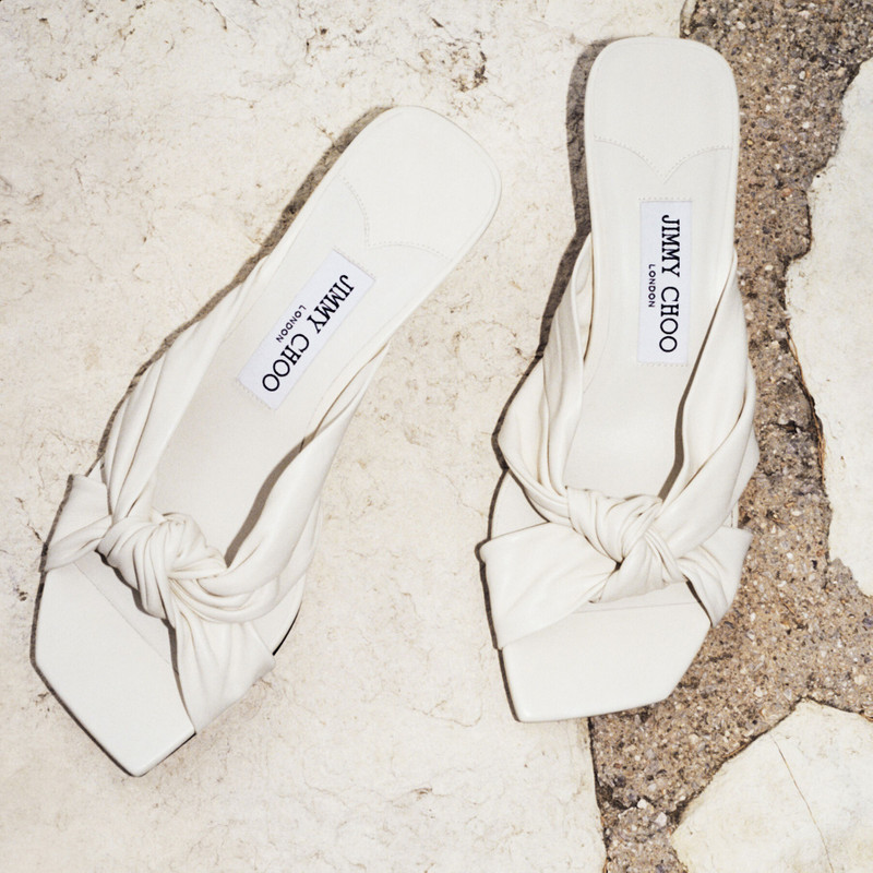 Avenue 50 Latte Nappa Leather Mules 6