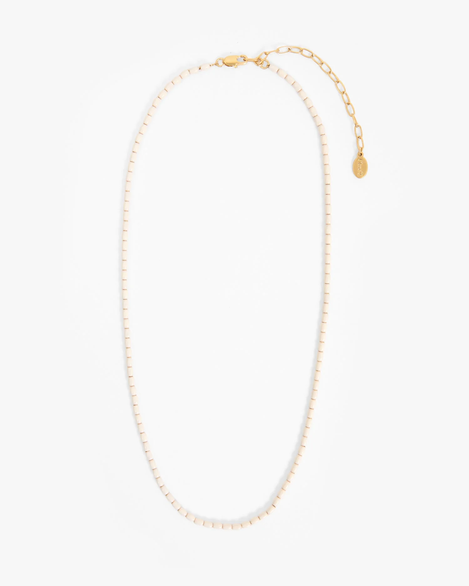 Enamel Barrel Chain Necklace - 18 in - 1