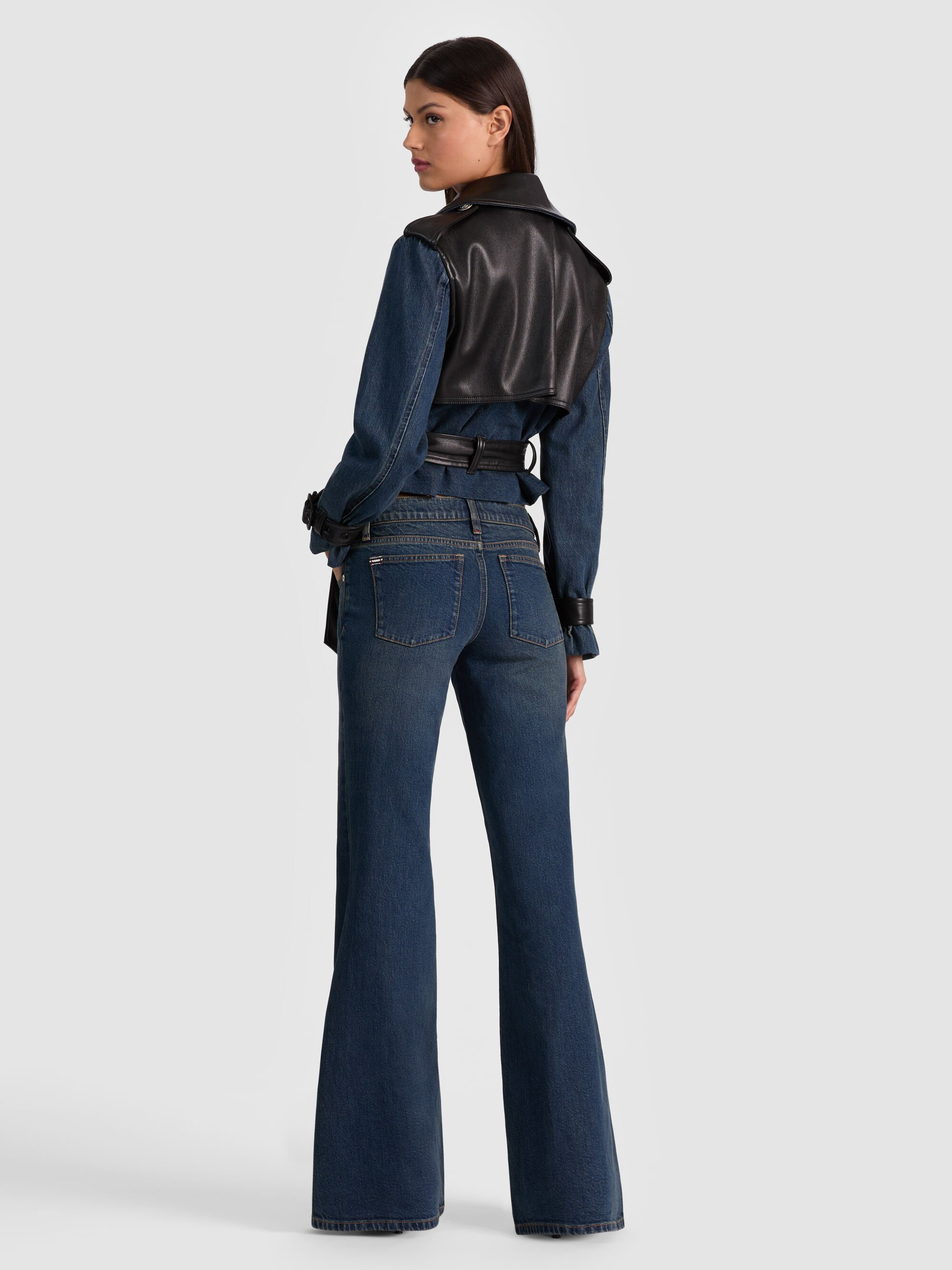 KEITH CROPPED DENIM TRENCH - 4