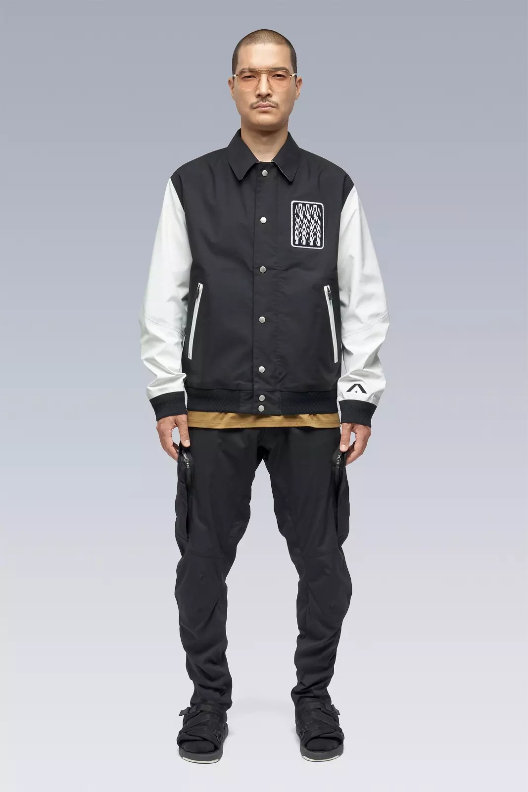 J94-VT 3L Varsity Jacket Black/White - 9