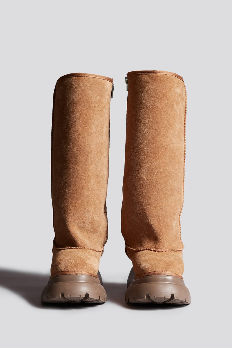 TALL CHUNKY SHEARLING BOOT - LIGHT BROWN -R13 2