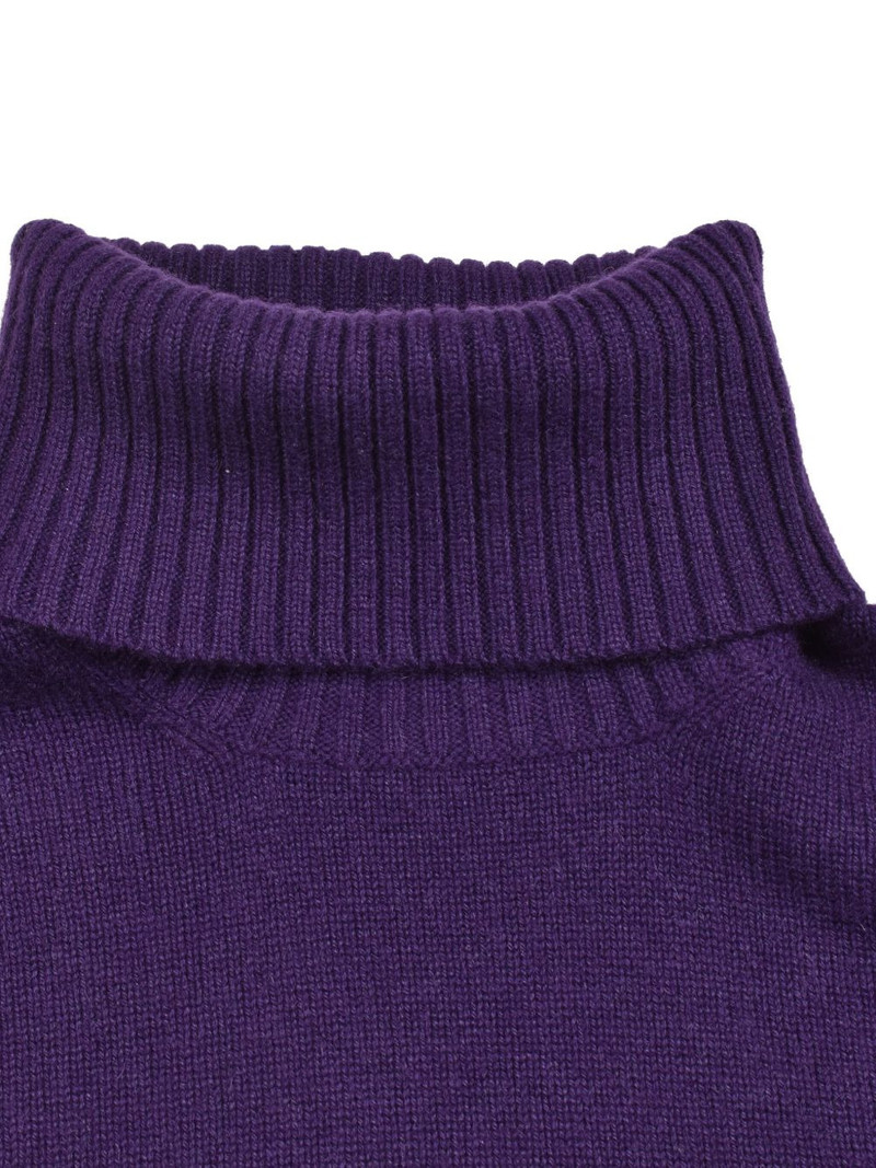 turtleneck ribbed-cuff sweater 4