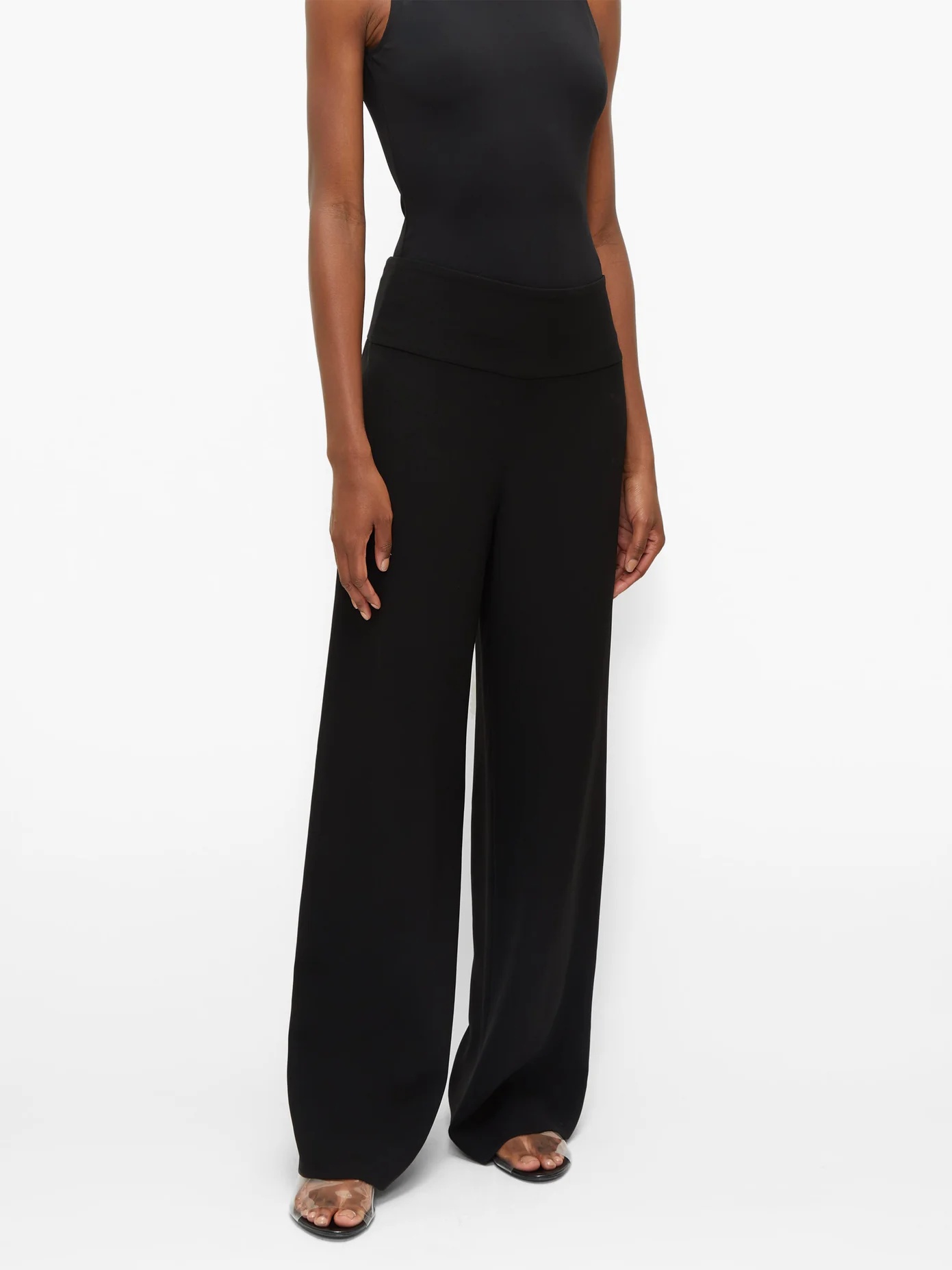 Lucinda high-rise crepe wide-leg trousers - 7