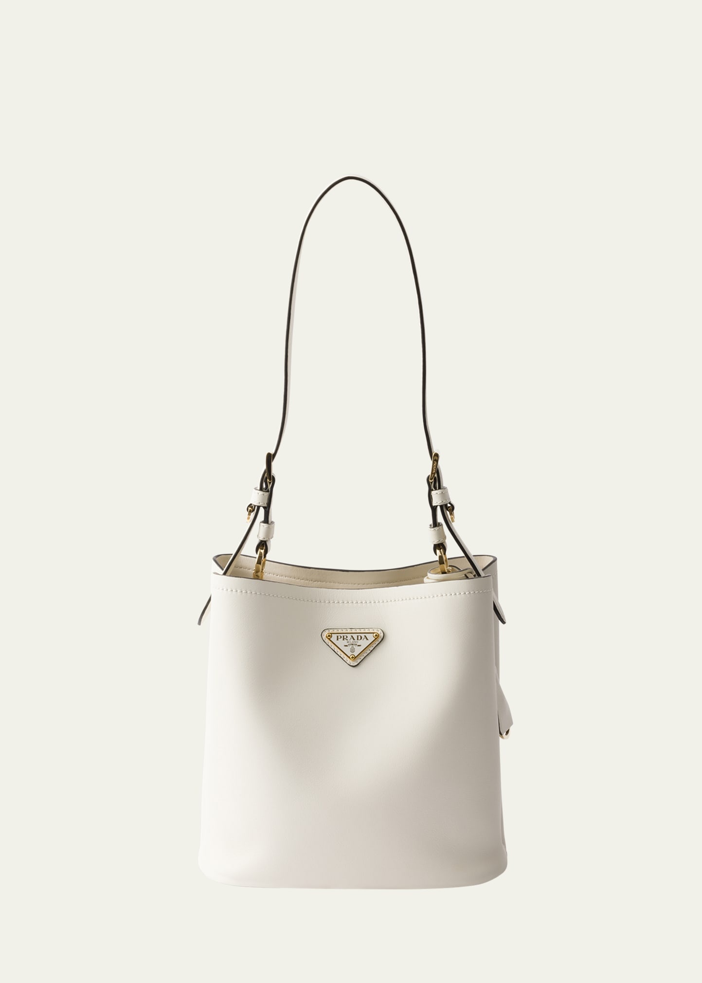 Bucket Leather Shoulder Bag - 1