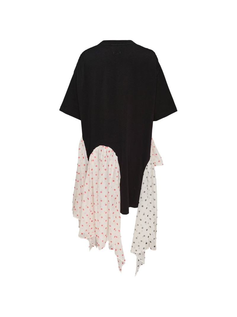 MSGM polka-dot layered dress outlook