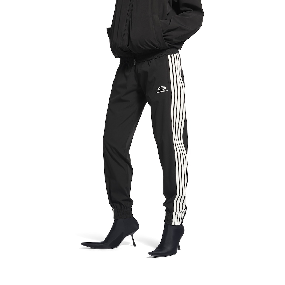 Women's Fitted Tracksuit Pants in Black - 5