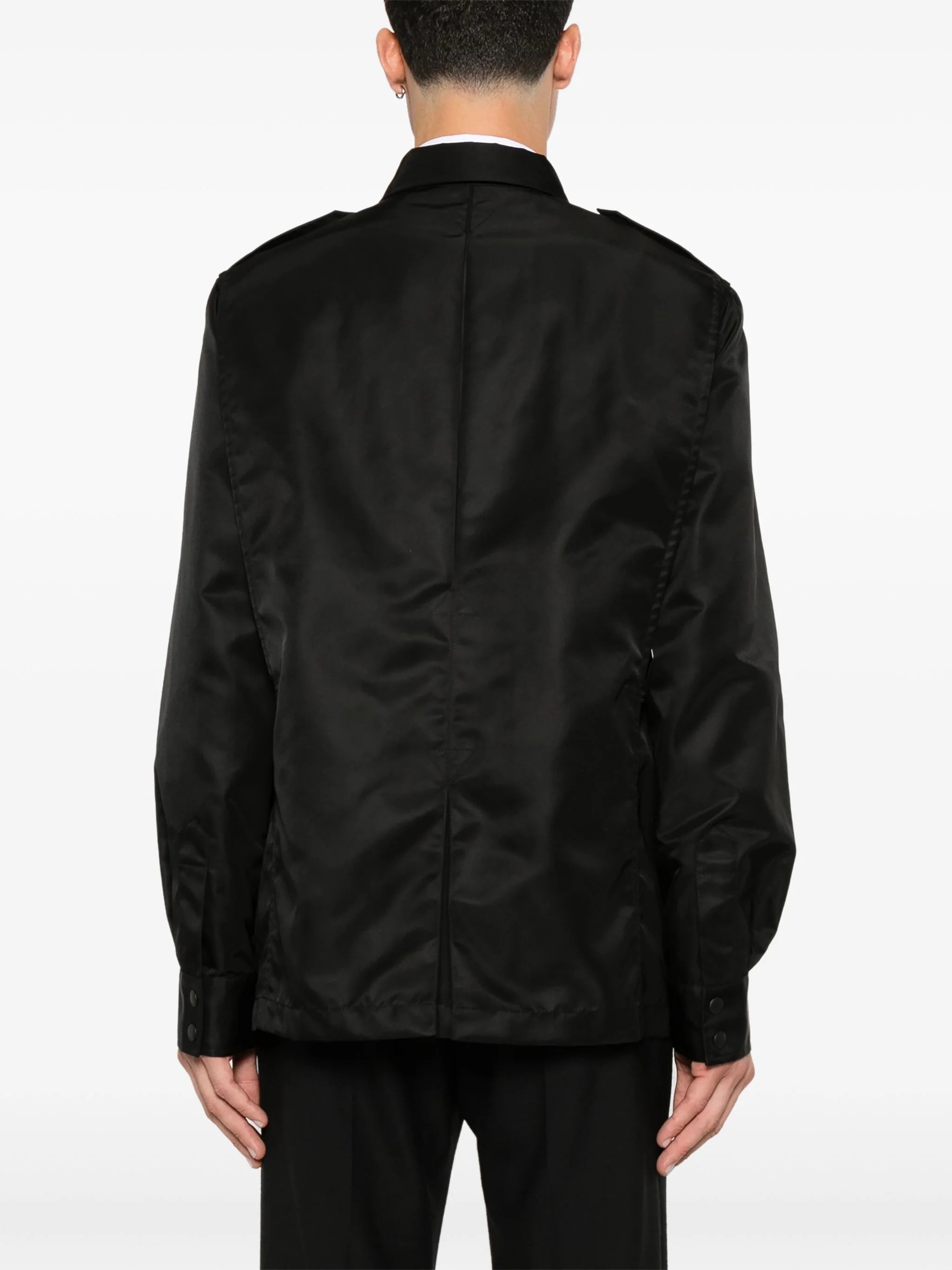 LOGO-APPLIQUÉ SHIRT JACKET - 4
