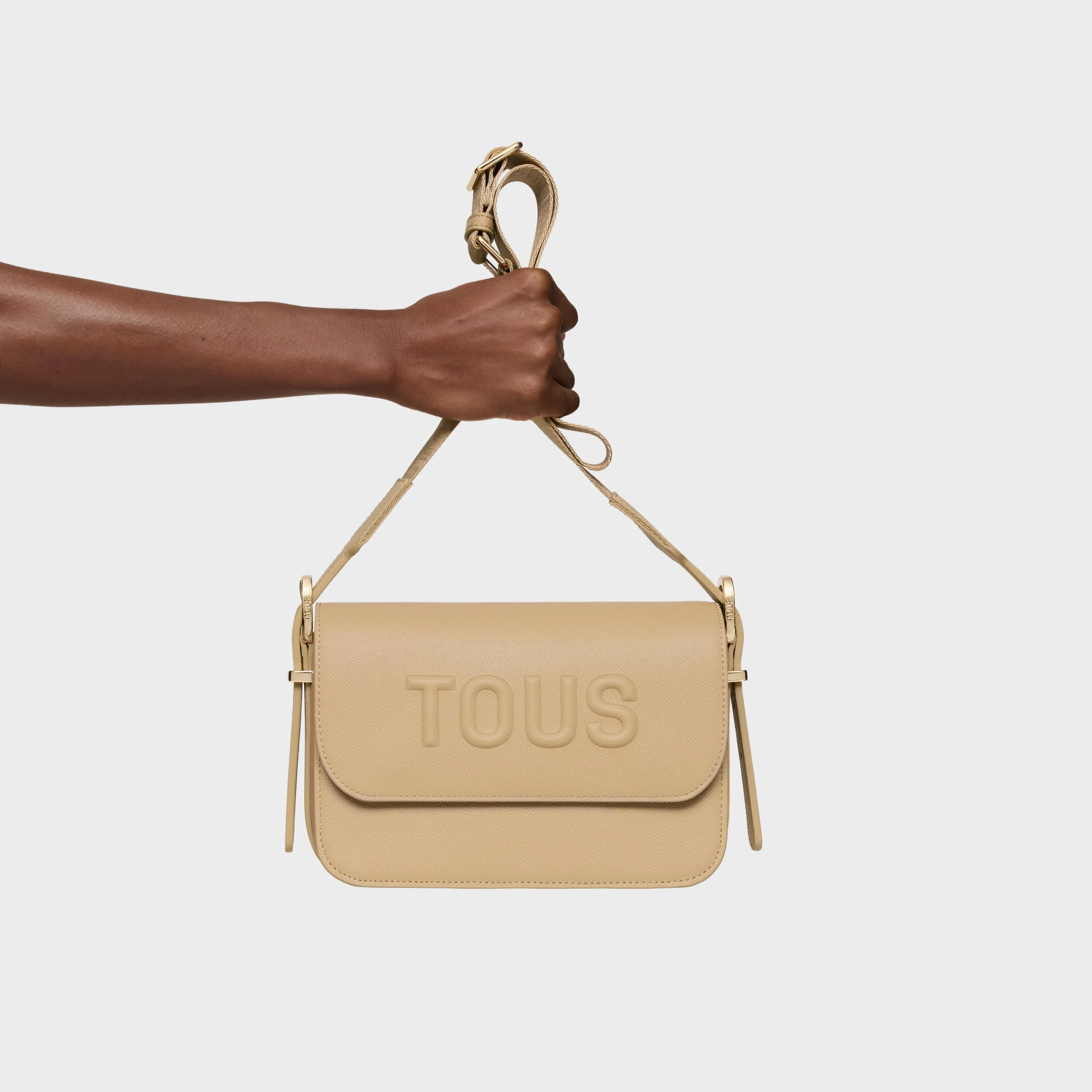 Medium sand-colored Crossbody bag TOUS Brenda - 1