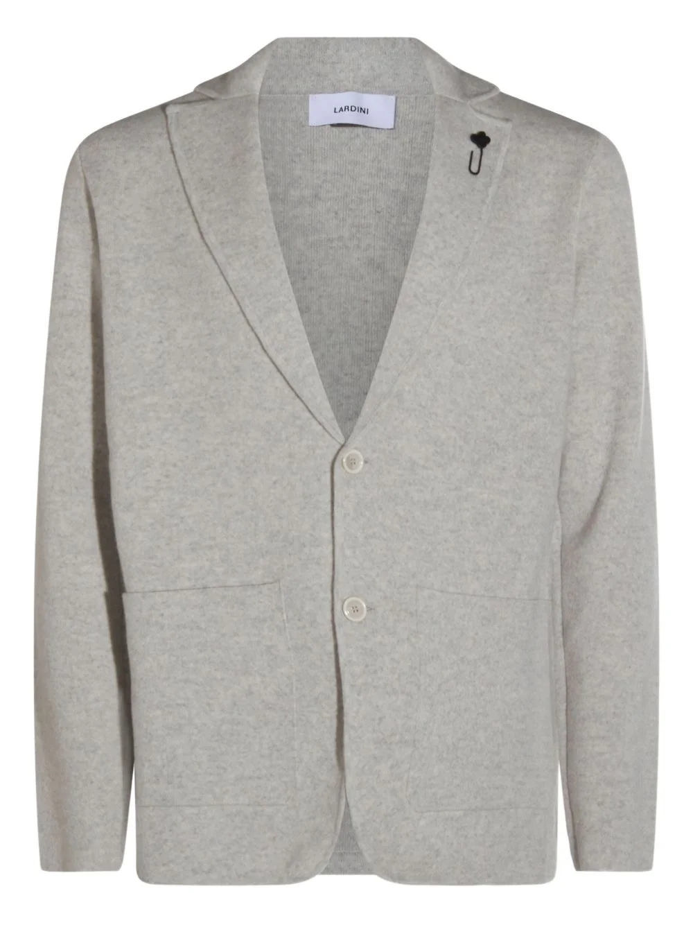 flower-embellished buttoned cardigan - 1