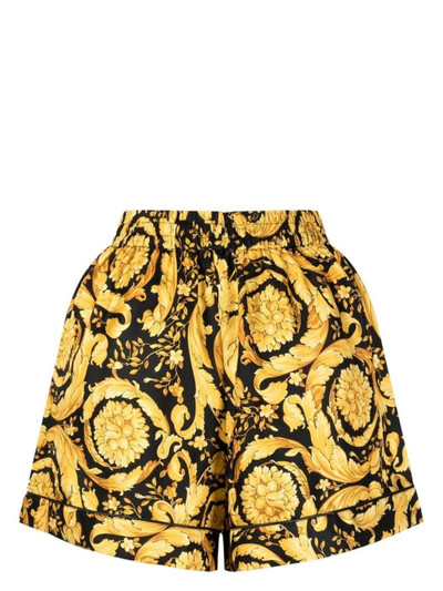 VERSACE Barocco-print pyjama shorts outlook