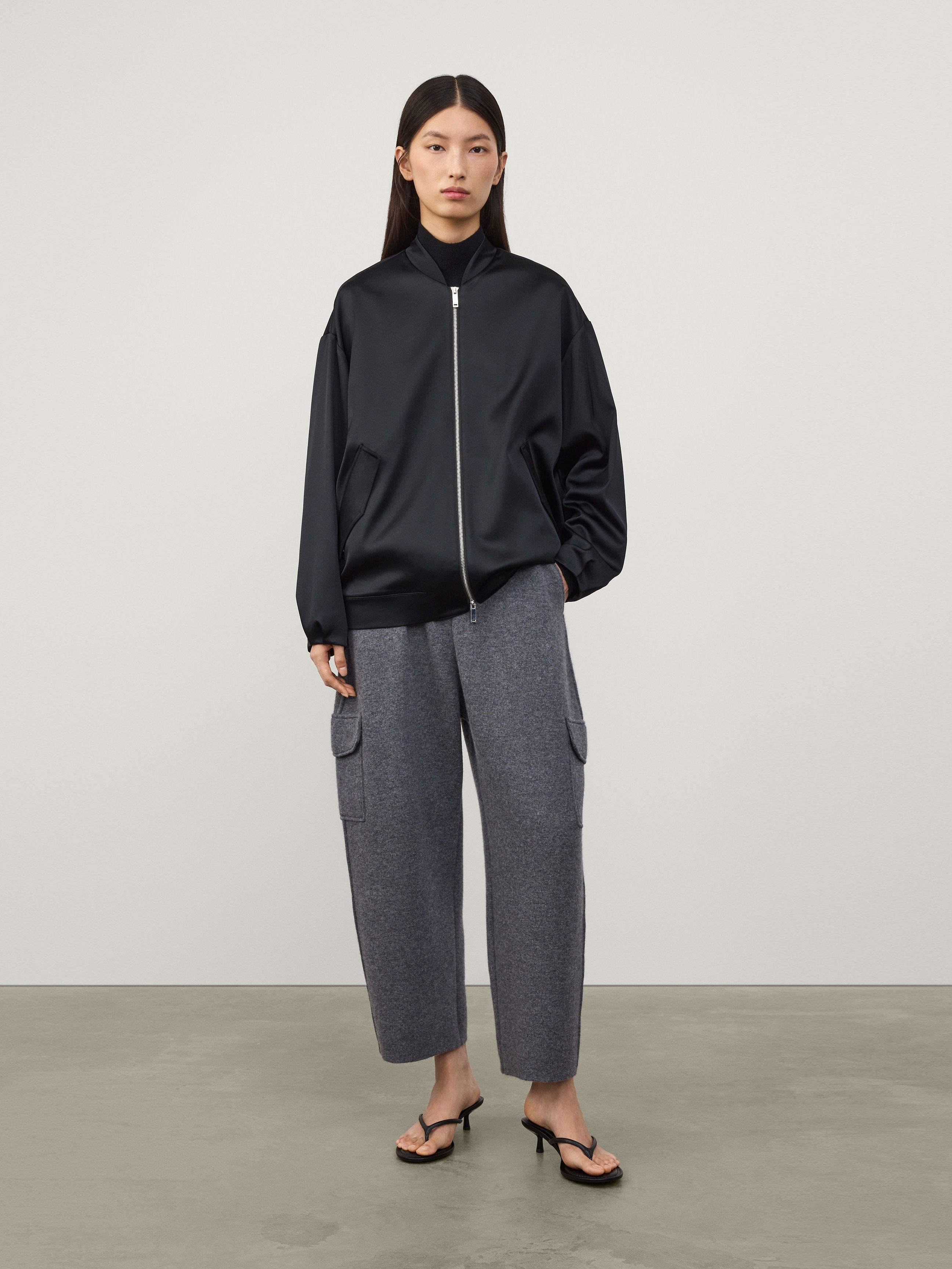 Long Sleeved Bomber Jacket - 4