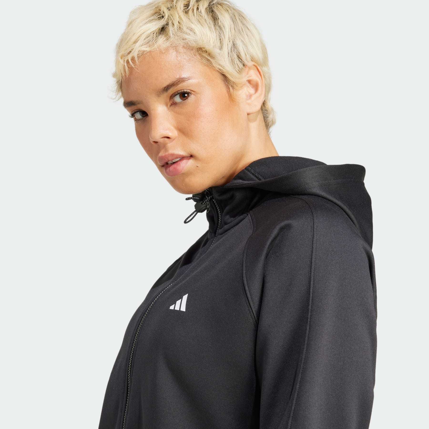 【Adidas】AEROREADY GameGo Full-Zip Hooded Fleece Jacket adidas AEROREADY Game and Go Full-Zip Hooded Fleece Jacket