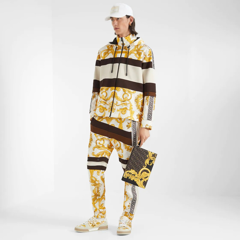 FENDI Fendace multicolor jersey pants outlook