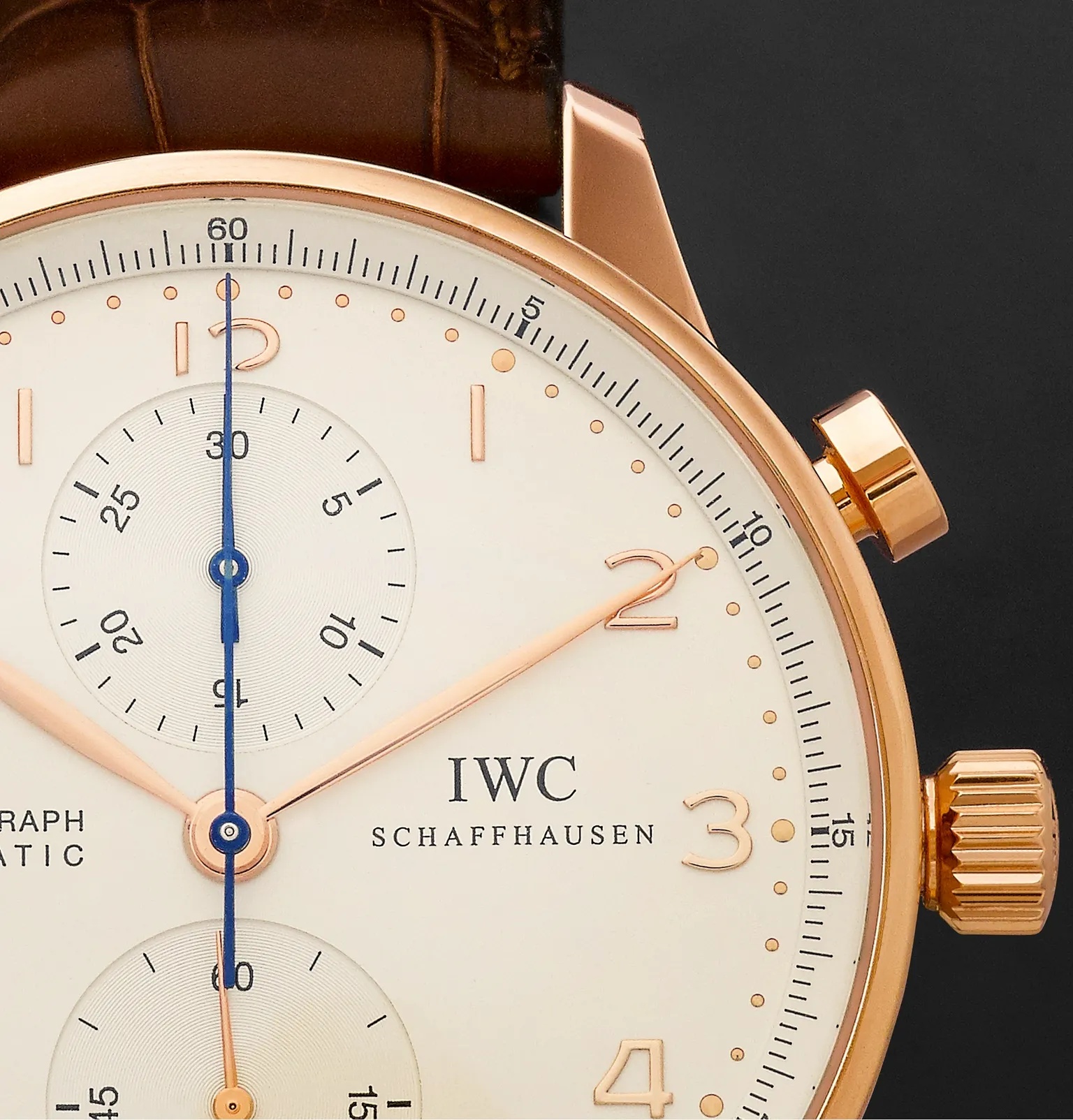 Portugieser Automatic Chronograph 40.9mm 18-Karat Red Gold and Alligator Watch, Ref. No. IW371480 - 6