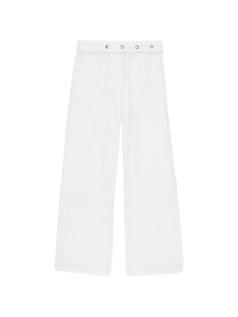 eyelet-embellishment trousers - 1