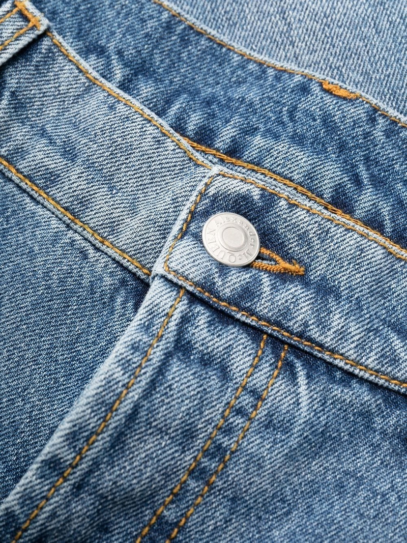 stonewashed straight-leg jeans 6