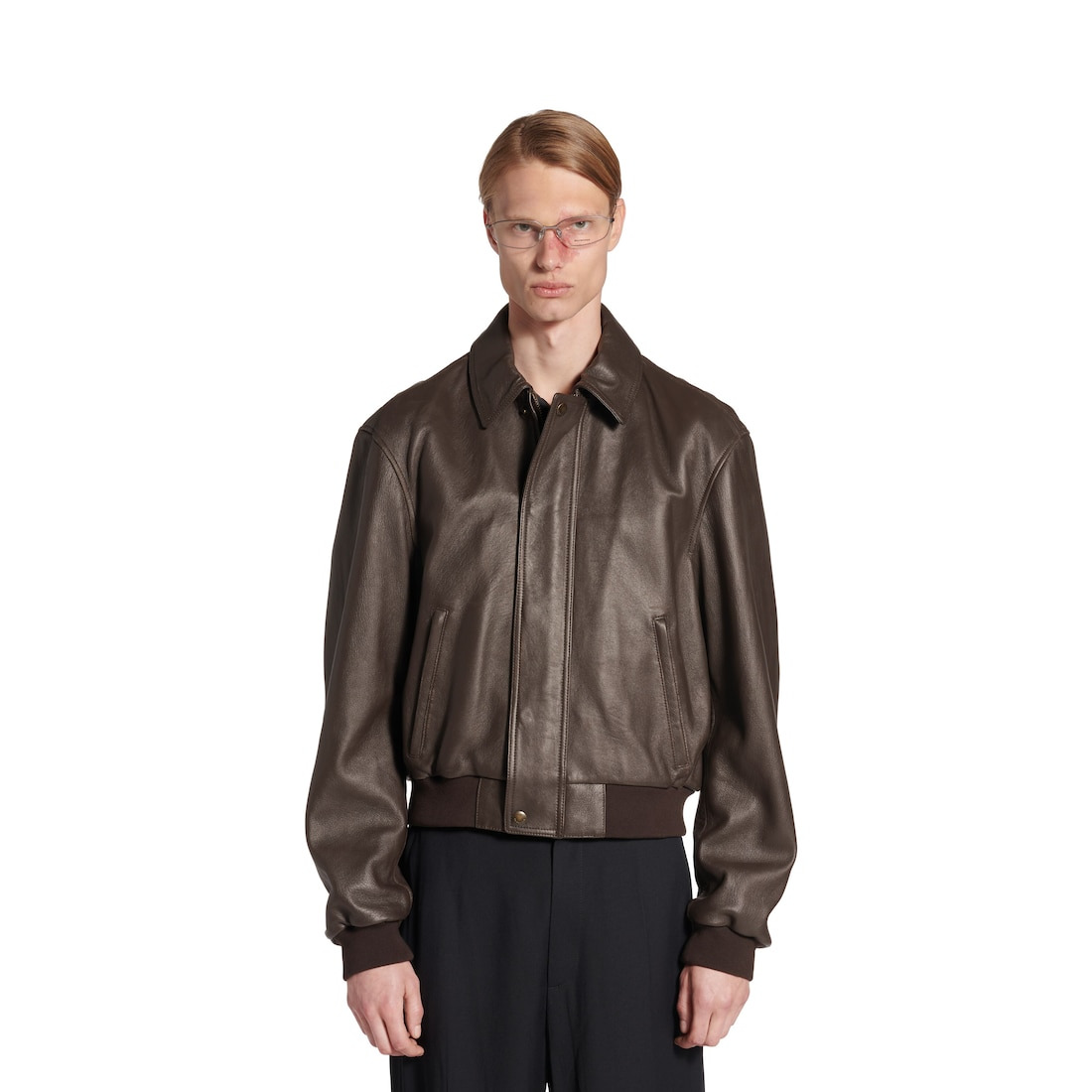 Men's Taxi Jacket in Dark Brown - 5