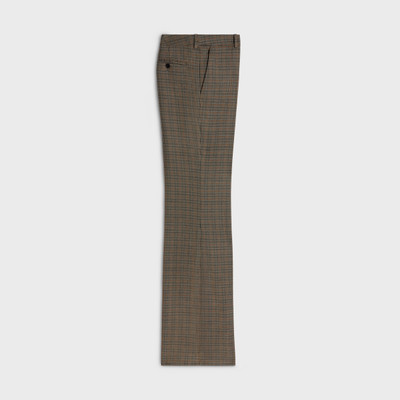 CELINE tommy pants in checked wool outlook