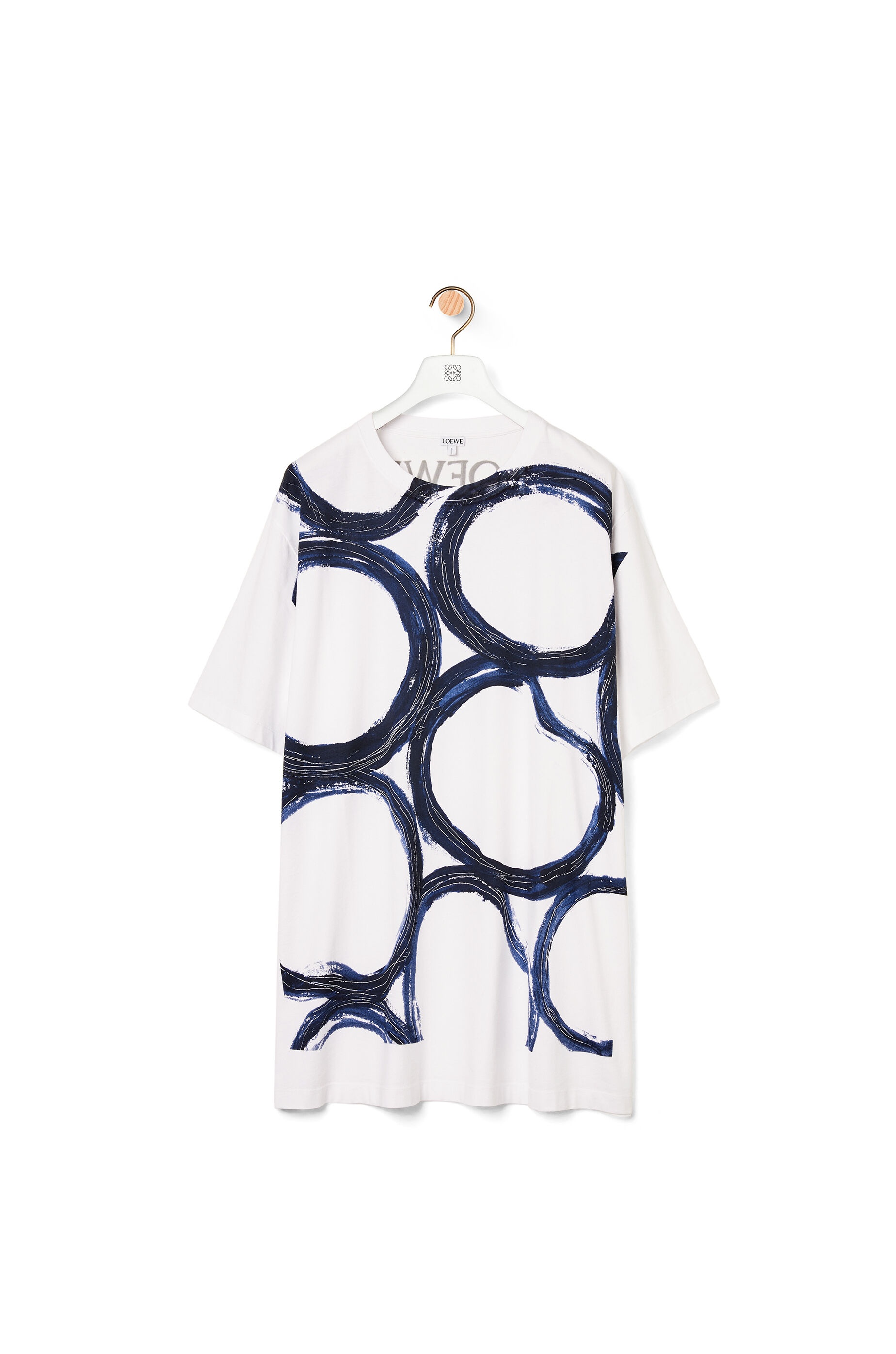 Oversize T-shirt in cotton with circles - 5