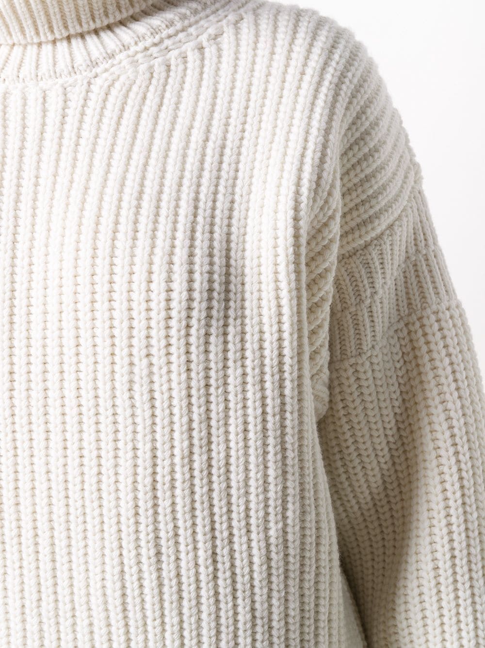 chunky knit roll neck jumper - 5